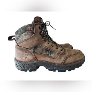 Red Wing Irish Setter Boots Camp Brown Leather Gore Tex Size 11.5